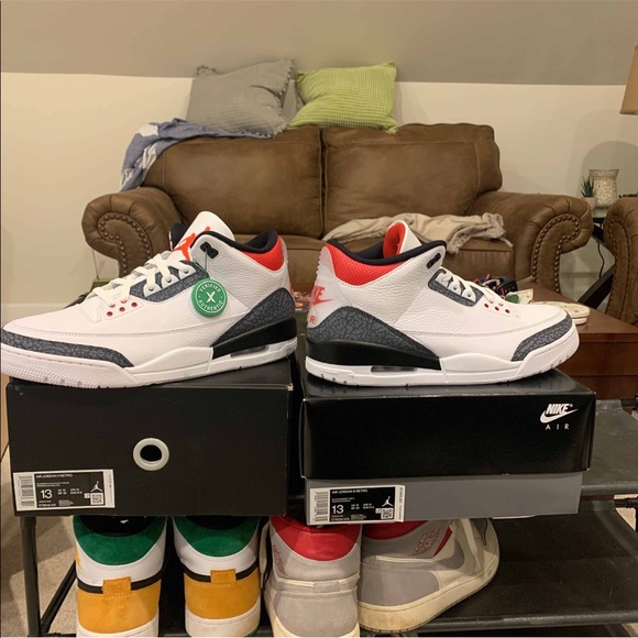 COPY Jordan Fire Red Denim